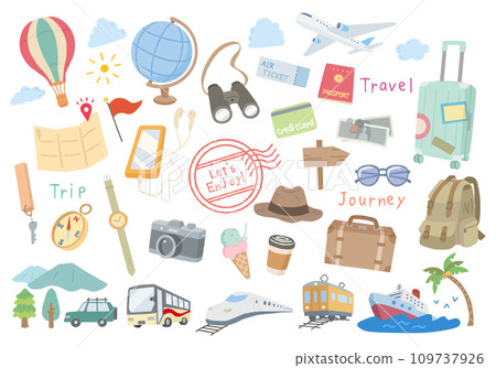 旅遊旅遊插畫集 旅遊旅遊插畫集 109737926