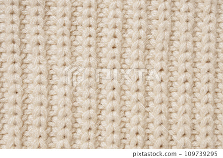 knitted wool fabric texture background 109739295