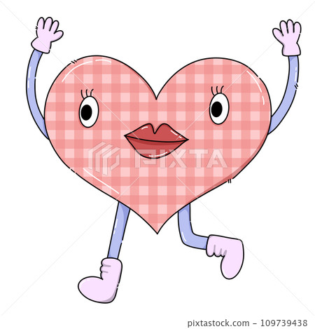 pink cartoon heart pink cartoon heart 109739438