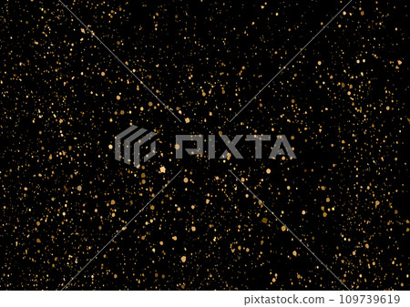 Ink golden blots grunge urban background. Texture Vector. Dust overlay distress grain. Gold paint splatter , dirty, poster for your design. 109739619