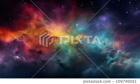 Nebula galaxy background No.044 AI generated image 109740081