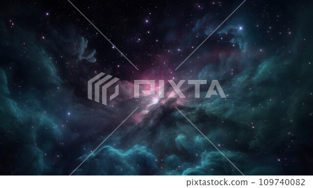 Nebula galaxy background No.048 AI generated image 109740082