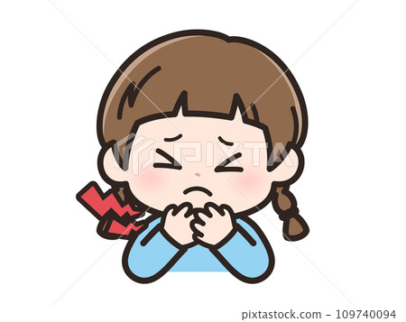 女生臉上喉嚨痛 109740094