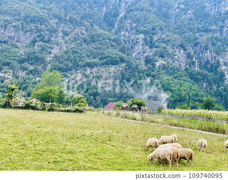 The village of Theth, Albanian Alps, Albania The village of Theth, Albanian Alps, Albania 109740095