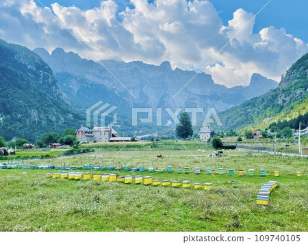 The village of Theth, Albanian Alps, Albania The village of Theth, Albanian Alps, Albania 109740105