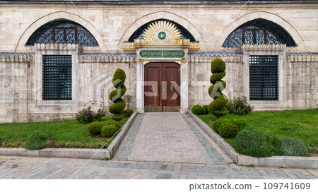 Side entrance of Hagia Sophia, or Ayasofya, formerly a Greek Orthodox church, Istanbul, Turkiye 109741609