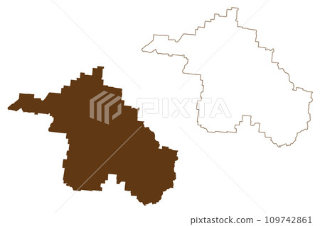 Barcaldine Region (Commonwealth of Australia, Queensland state) map vector illustration, scribble sketch Barcaldine map Barcaldine Region (Commonwealth of Australia, Queensland state) map vector illustration, scribble sketch Barcaldine map 109742861