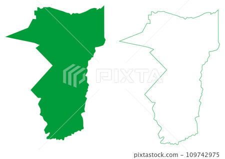 Sao Luiz municipality (State of Roraima, Municipalities of Brazil, Federative Republic of Brazil) map vector illustration, scribble sketch Sao Luiz do Anaua map Sao Luiz municipality (State of Roraima, Municipalities of Brazil, Federative Republic of Brazil) map vector illustration, scribble sketch Sao Luiz do Anaua map 109742975