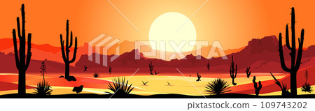 Mexican desert, beautiful wild landscape Mexican desert, beautiful wild landscape 109743202