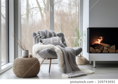 Armchair fireplace discount