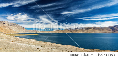 Tso Moriri lake in Himalayas, Ladakh, India Tso Moriri lake in Himalayas, Ladakh, India 109744495