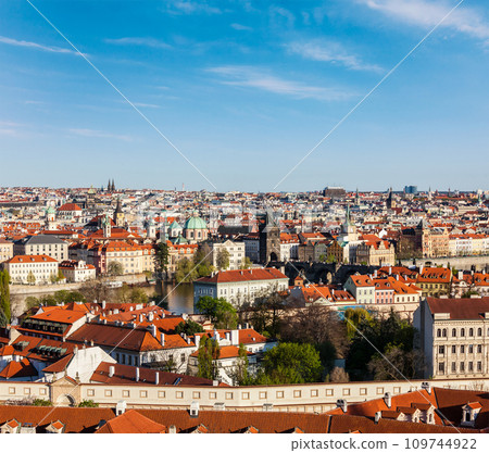 Aerial view of Prague from Prague Castle Aerial view of Prague from Prague Castle 109744922