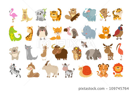Collection of Vector Illustrations of Animals Collection of Vector Illustrations of Animals 109745764