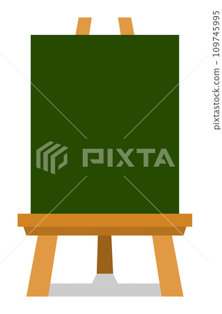 Illustration of a blackboard board for writing messages and making announcements 109745995