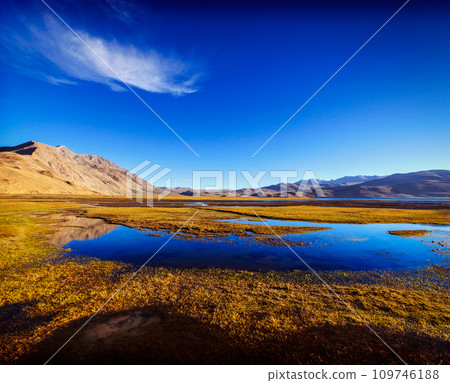Tso Moriri lake in Himalayas, Ladakh, India Tso Moriri lake in Himalayas, Ladakh, India 109746188