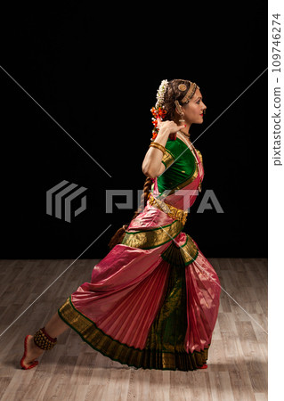 Beautiful dancer of Indian dance Bharatanatyam Beautiful dancer of Indian dance Bharatanatyam 109746274