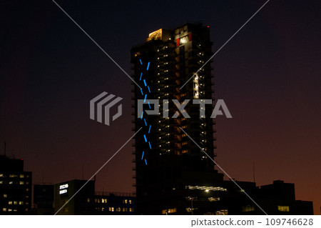 Landscape with skyscrapers 109746628