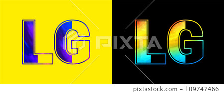 Unique LG letter logo Icon vector template. Premium stylish alphabet logo design for corporate business Unique LG letter logo Icon vector template. Premium stylish alphabet logo design for corporate business 109747466