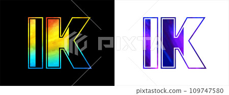Unique IK letter logo Icon vector template. Premium stylish alphabet logo design for corporate business Unique IK letter logo Icon vector template. Premium stylish alphabet logo design for corporate business 109747580