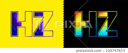 Initial letter HZ logo Icon vector design template. Premium luxurious logotype for corporate business identity 109747653
