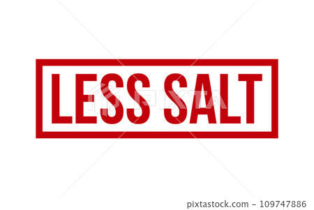 Less Salt Rubber Stamp Seal Vector Less Salt Rubber Stamp Seal Vector 109747886