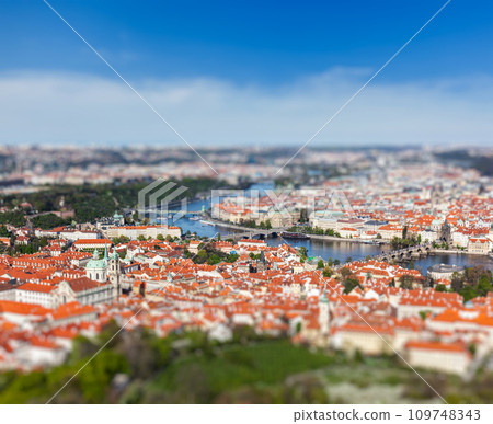 View of Charles Bridge over Vltava river, Prague 109748343