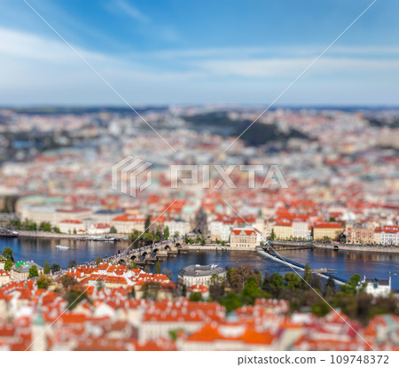 View of Charles Bridge over Vltava river, Prague View of Charles Bridge over Vltava river, Prague 109748372
