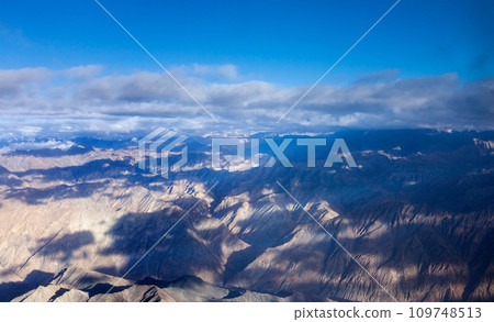Himalayas mountains aerial view 109748513