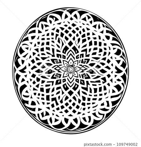 Arabic ornament pattern ramadan Icon hand draw black colour logo symbol perfect. 109749002