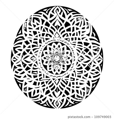 Arabic ornament pattern ramadan Icon hand draw black colour logo symbol perfect. 109749003