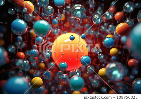 《量子尺度的色彩交響曲:美麗而複雜的微觀世界》<人工智慧產生的圖像> 《量子尺度的色彩交響曲:美麗而複雜的微觀世界》<人工智慧產生的圖像> 109750025