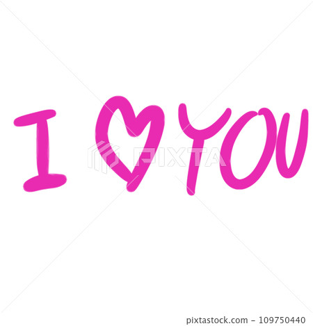 The pink I love you png image for love or Valentine's Day concept. The pink I love you png image for love or Valentine's Day concept. 109750440