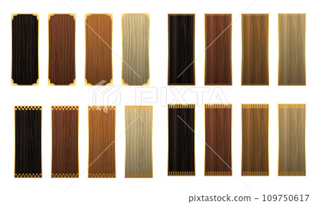 日式標題框架與木紋/向量 日式標題框架與木紋/向量 109750617