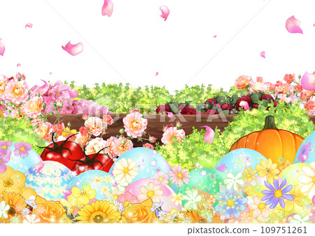鮮花和蔬菜 鮮花和蔬菜 109751261