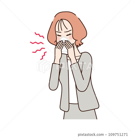不適，生意，流鼻涕，女人 109751271