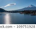 A flying horseshoe crab runs up Mt. Fuji 109751928