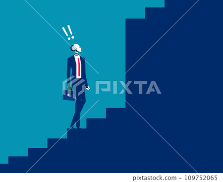 Robot encounter problems. Artificial intelligence business vector illustration 109752065