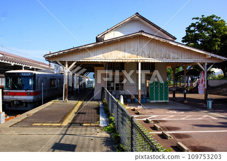 Nagano Electric Railway scenery Yudanaka Station Nagano Electric Railway scenery Yudanaka Station 109753203