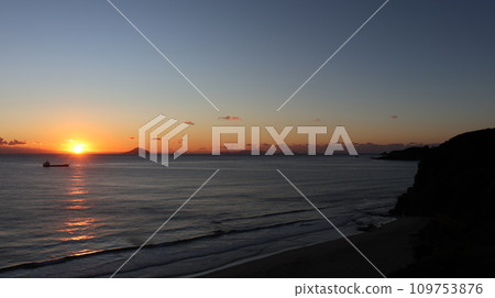 下田海岸的日出 下田海岸的日出 109753876