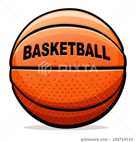 basketball ball orange cartoon isolated basketball ball orange cartoon isolated 109754514