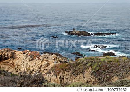 Coast of California beside Route 1 109755682