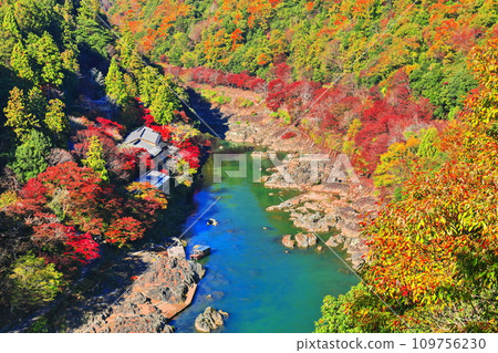 【京都府】晴空秋葉的保津川遊船(嵐山、桂川、蘭京) 【京都府】晴空秋葉的保津川遊船(嵐山、桂川、蘭京) 109756230
