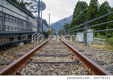Scenery around Abe Station, Kami Town, Hyogo Prefecture, January 2023 109756341