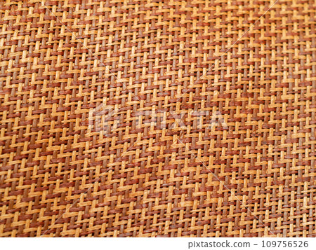 texture of woven mat, brown pattern 109756526