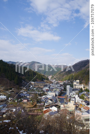 2023 年 1 月，兵庫縣三方郡新溫泉鎮湯村溫泉荒湯周圍的風景 109757079