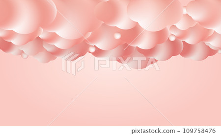 Pink clouds on the top of vector illustration. Pink clouds on the top of vector illustration. 109758476
