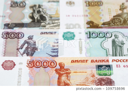 Russian money a business background 109758696