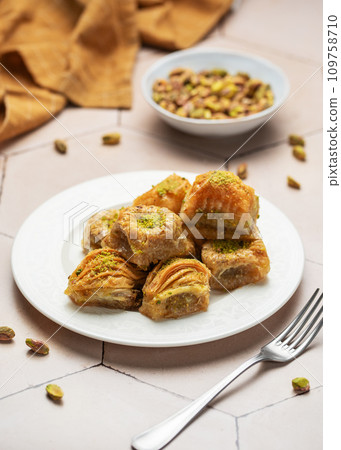 Turkish traditional baklava 109758710