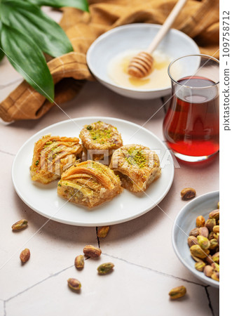 Turkish traditional baklava Turkish traditional baklava 109758712
