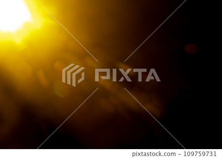Abstract Natural Sun flare on the black Abstract Natural Sun flare on the black 109759731